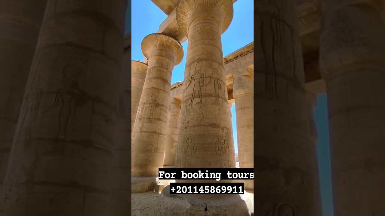 the hall of columns of the Ramses 2 temple