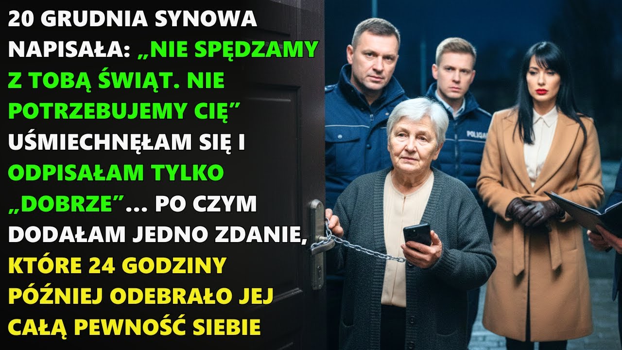 „W tym roku nie ma Wigilii z tobą” — synowa nie wiedziała, co już zaplanowałam