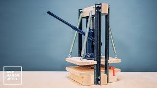 How to Make an Hydraulic Press for Paper // Emboss and Print