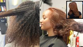 CINNAMON BROWN HAIR - She was ready for a NEW LOOK !