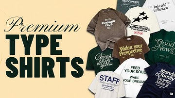 How To Make Luxury Typography T-Shirt Designs