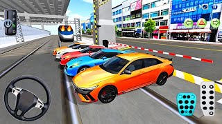 New Elantra N & Supercars vs Bullet Train Crash Test! 🚄💥 3D Driving Class 2026 Gameplay screenshot 5
