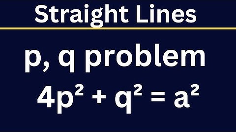 Straight Lines | 7 marks problem @EAG