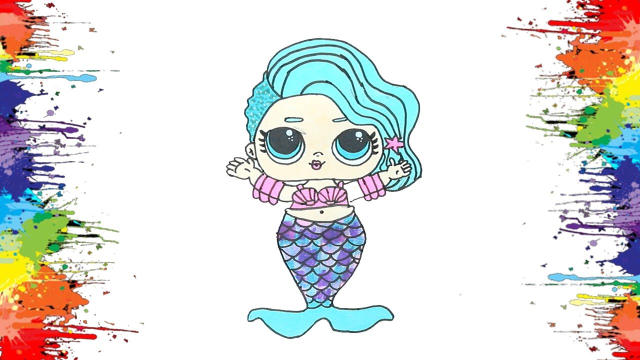 Lol sereia l desenho da lol l lol surprise l boneca lol l doll lol