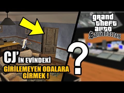 CJ'İN EVİNDEKİ GİRİLEMEYEN ODALARA GİRMEK ! GTA SAN ANDREAS