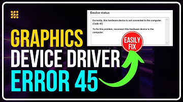 How to Fix NVIDIA Graphics Card Not Detected Error 45?