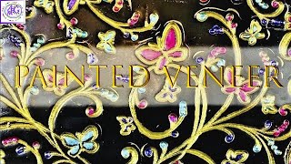 Gorgeous PAINTED POLYMER CLAY Veneer - Acrylic Paint - CLOISONNE - Polymer Clay Tutorial