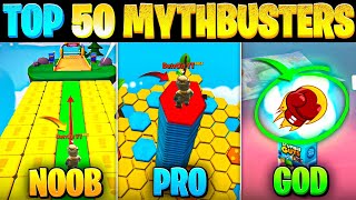 Top 50 Mythbusters in Stumble Guys | Ultimate Guide to Become a Pro