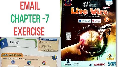 Computer chapter 7 exercise email class 5th APS/class 5th computer chapter 7 email exercise  aps/ 
