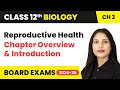 Reproductive Health - Chapter Overview and Introduction | Class 12 Biology Chapter 3 | CBSE 2024-25