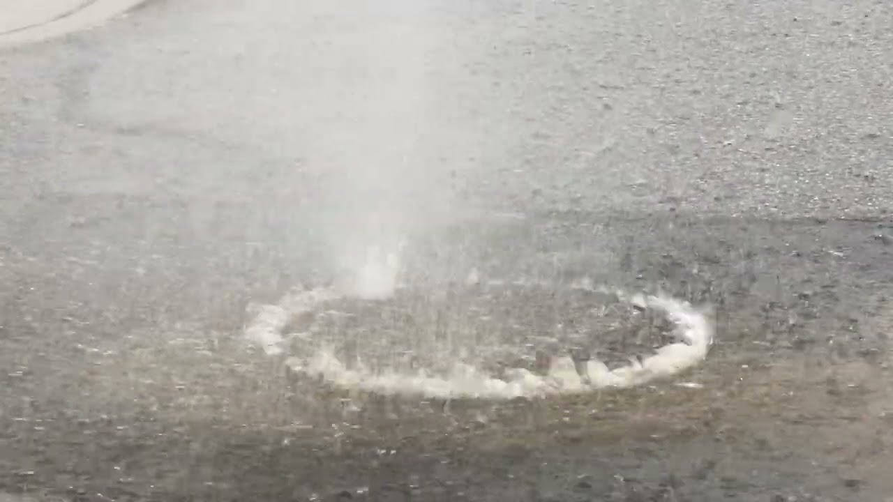 Highlands Flooding 2020 08 19 Bank Manhole at ShoreDrive