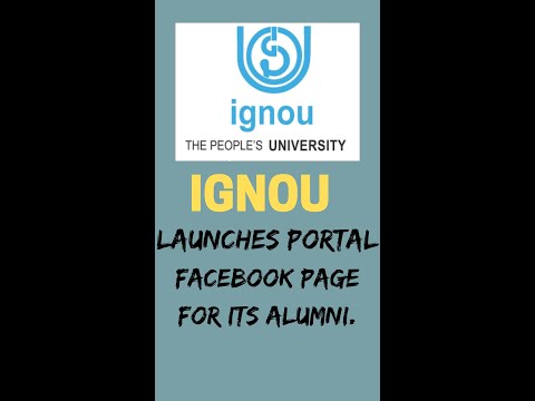 IGNOU Launches Portal, Facebook Page For Its Alumni.  #ignou