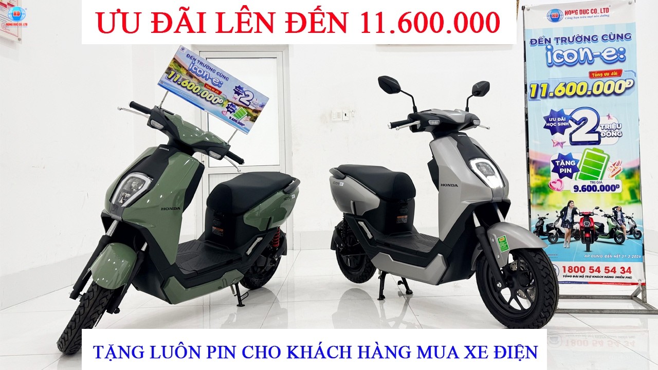 Cập nhật giá xe điện honda icone ngày 02/03/2026|Thu xe cũ đổi xe mới |ưu đãi lên đến 11.600.000