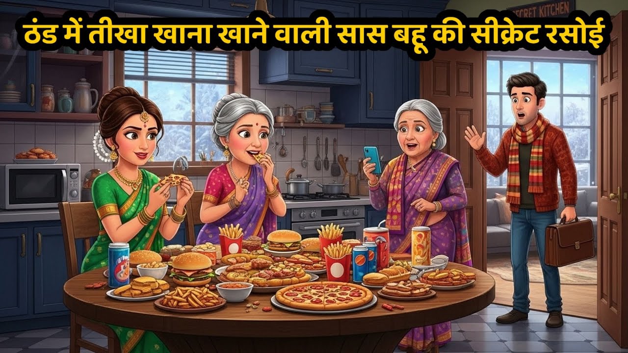 ठण्ड में तीखा खाना खाने वाली सास बहू की सीक्रेट रसोई | Hindi Kahani | Moral Stories | Hindi Story