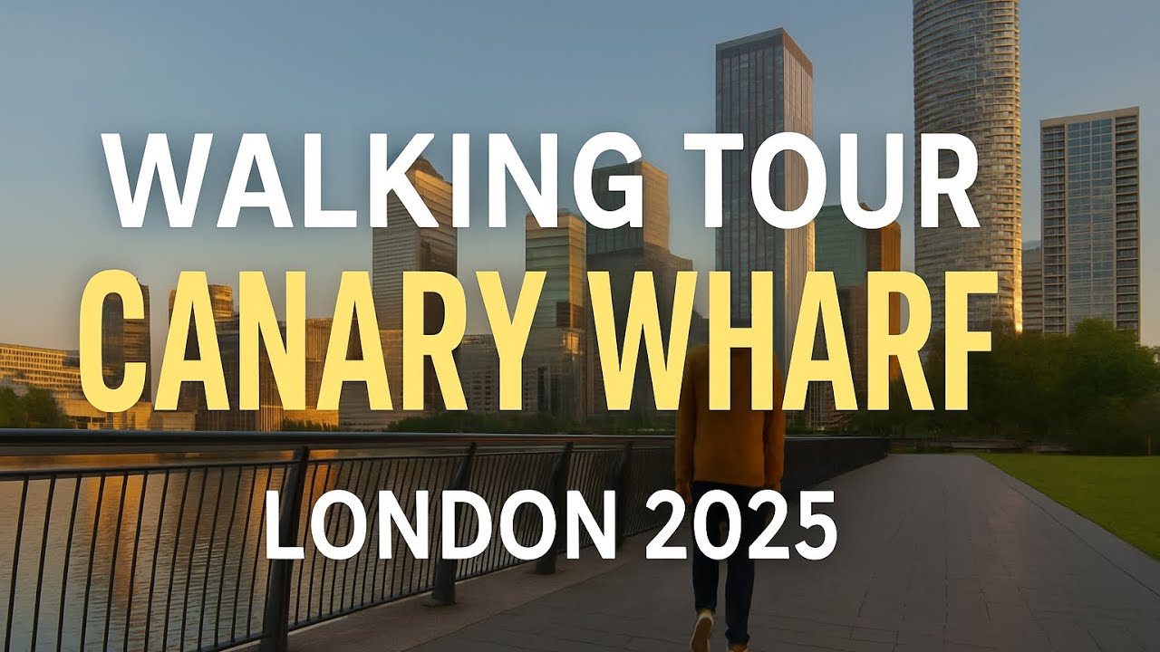 Walking Tour in Canary Wharf London 🇬🇧 | Stunning Views, Modern Architecture & Hidden Gems!