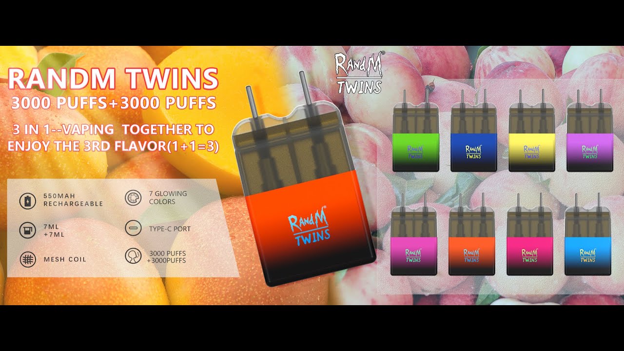 RandM Twins 6000 Puffs Disposabel Vape Mod