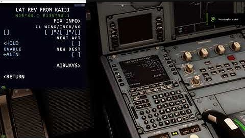 Microsoft Flight Simulator A320NX Hold Demo pt3