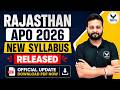 Rajasthan APO 2026 New Syllabus Released | Official PDF & Complete Analysis