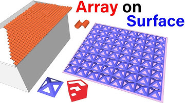 Array Component on Surface in SketchUp