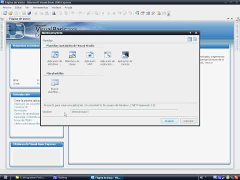 Demo Funcionamiento del Portable Visual basic 2008 Express ESN