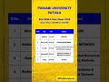 BCA sem 4 Date Sheet (2026) Punjabi university, patiala