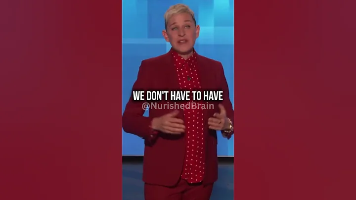 Heartfelt Moment🥺: Ellen Gets Emotional, Encouraging You to Celebrate Life with Loved Ones! #shorts