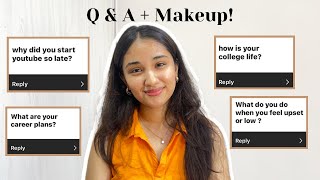 Q & A along with doing my makeup🩷