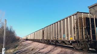 KCS #4623 Leads Empty Coal Train SW in Linoma Beach, NE (4-3-24)