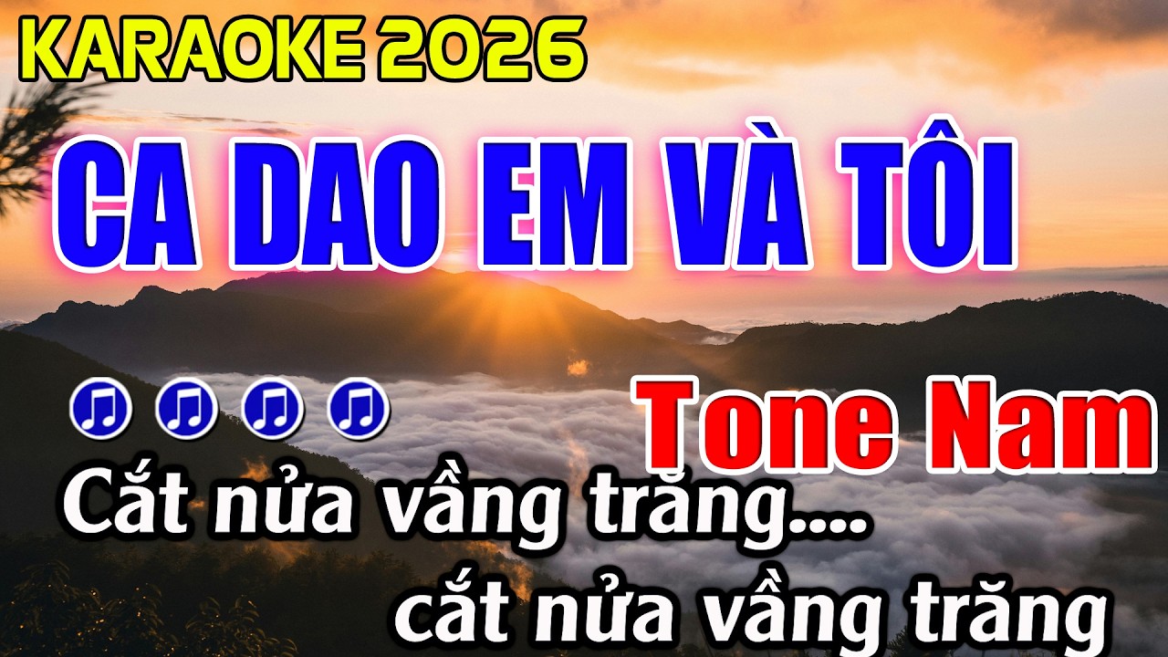 Ca Dao Em Và Tôi Karaoke Tone Nam Karaoke Hoàng Giang 62
