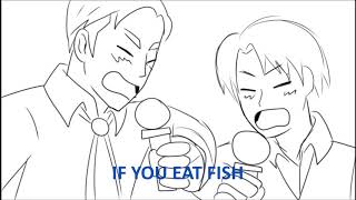 【animatic】 attack on titan - SAKANA SAKANA SAKANA (erwin smith and levi ackerman) Resimi