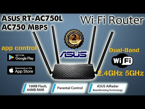 Asus Router AC750L Unboxing | Asus RT-AC750L AC750 Mbps Ethernet Dual-Band Wi-Fi Router.