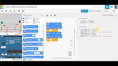 Video 14  - Moving from block to text programming part 1