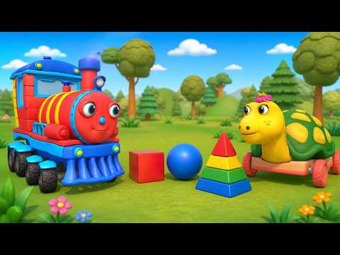 Geometric Shapes for children — Preschool Vocabulary — Educational video — Olly the train