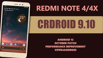 CrDroid 9.10 Update For Redmi Note 4/4X | October Patch | Super Responsive | Battery Improvement !