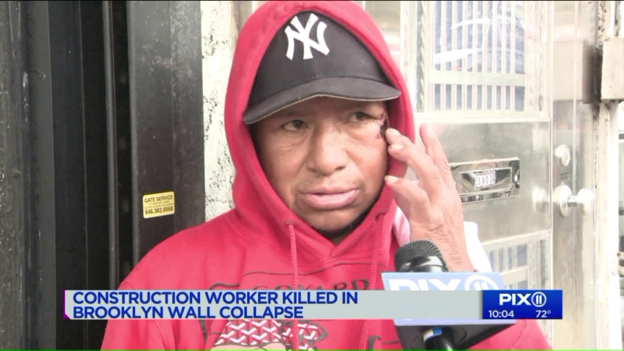 Construction worker killed in Brooklyn wall collapse - YouTube