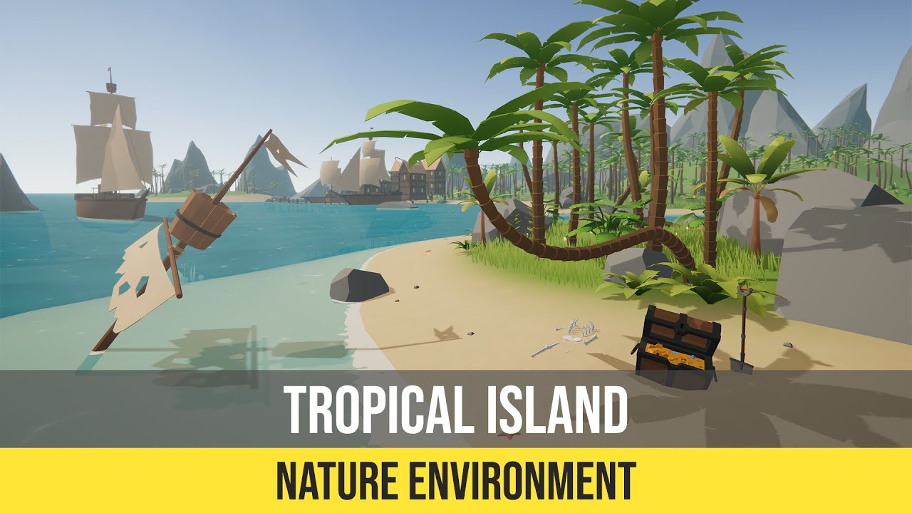 Nature Environment : Tropical Island (3D Unity Asset)