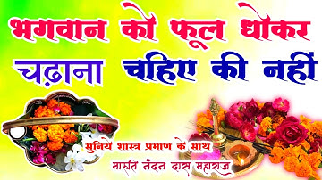 Phool Dhokar Chadhana Chahiye Ki Nahin || भगवान को फूल कैसे चढ़ाते हैं ||
