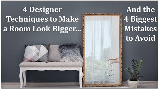 4 Techniques to Make a Room Look Bigger & 4 Biggest Mistakes to Avoid by Erikka Dawn Interiors 368,395 views 3 years ago 7 minutes, 11 seconds