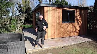 A 5mtr x 3.5mtr garden office in a beautiful part of the country