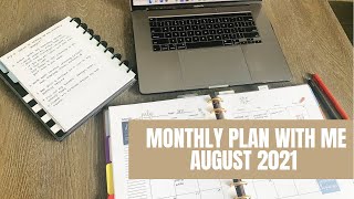 Monthly Plan with Me August 2021