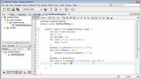 Bài 24: Xóa phần tử trong mảng