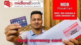 Download lagu Midland Bank Prepaid Card | Dual Currency Card | Mdb Prepaid Card By Saif Offici mp3