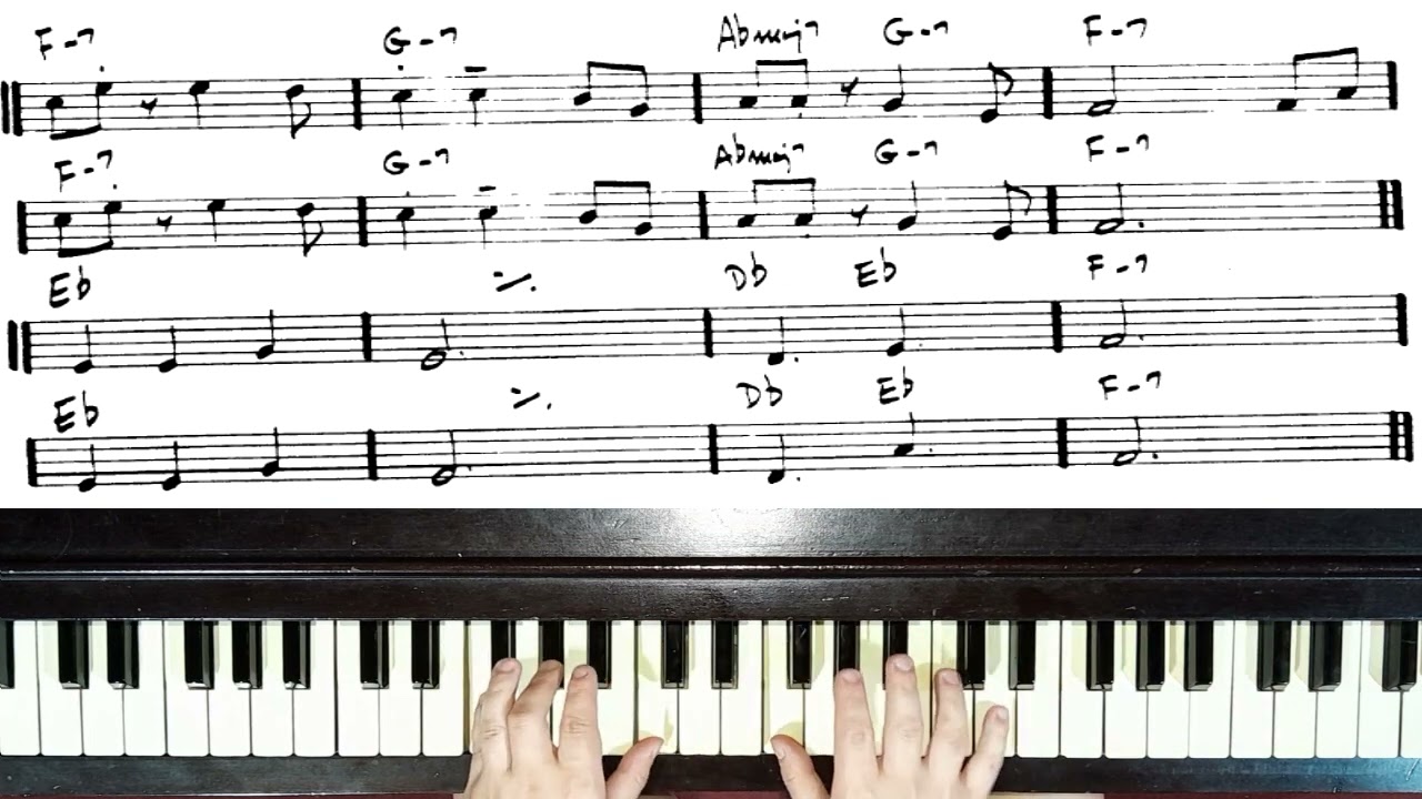 Afro blue - Mongo Santamaria | Piano Tutorial (Facil) Acordes + melodia con partitura