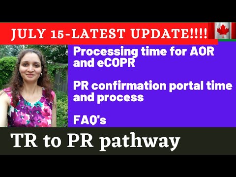 AOR/eCOPR update/TR to PR pathway/PR confirmation portal/FAQ's