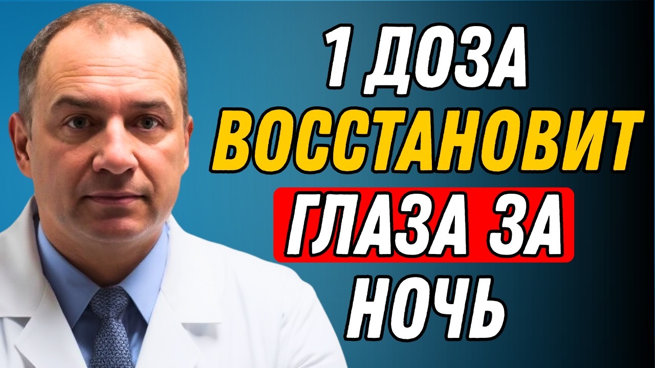 ОСТАНОВИТЕ СТАРЕНИЕ ГЛАЗ: вечерний ритуал 60+. 1 доза «очистит» зрение