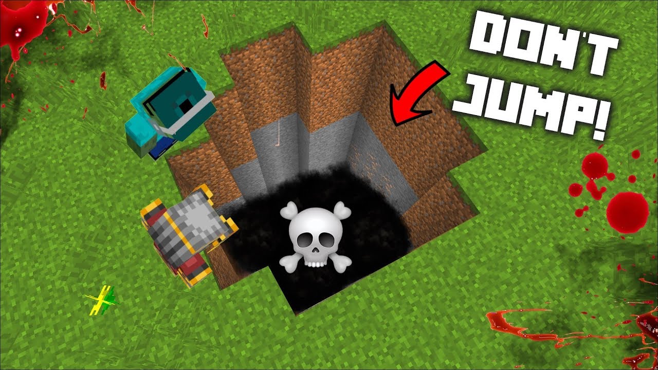 MC NAVEED AND MARK FRIENDLY ZOMBIE JUMP INSIDE A DANGEROUS PIT! DON'T ...
