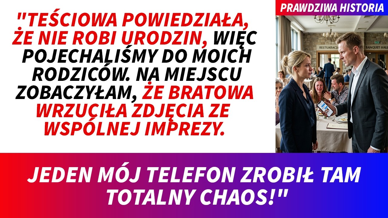 Siedziałam u rodziców, spokojnie pijąc herbatę, gdy na telefonie zobaczyłam zdjęcia z hucznego przyjęcia urodzinowego mojej teściowej. Kobieta, która tydzień wcześniej osobiście powiedziała mi, że...