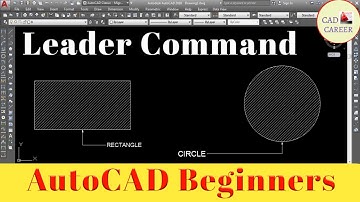 Leader command | multi leader command | Quick leader command |  lead command in AutoCAD