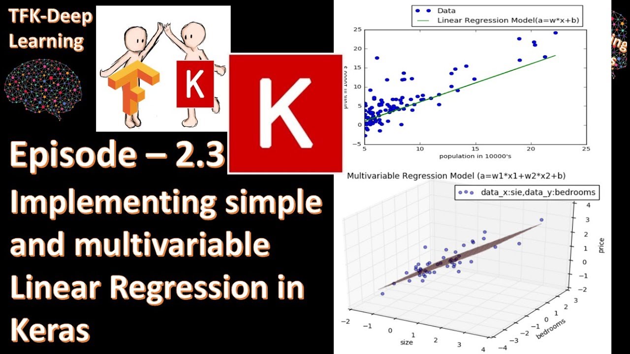 Ep2.3 Linear Regression in Keras TFKDeep Learning Exploring
