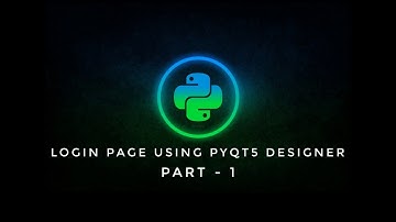 How to create login page in Qt designer #Part-1 #PYQT5 #loginpage #create #python #loginsystem